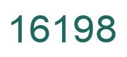 Number 16198 green image