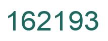 Number 162193 green image