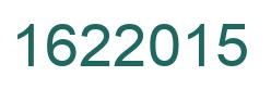 Number 1622015 green image