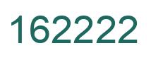 Number 162222 green image