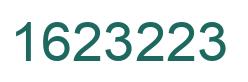 Number 1623223 green image