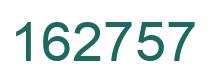 Number 162757 green image