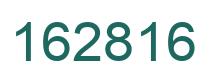 Number 162816 green image