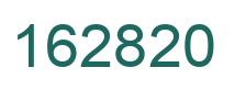 Number 162820 green image
