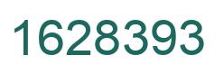 Number 1628393 green image