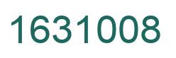 Number 1631008 green image