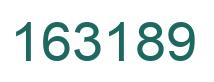 Number 163189 green image