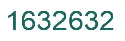 Number 1632632 green image