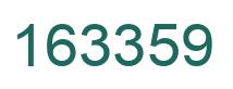 Number 163359 green image