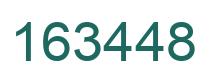 Number 163448 green image