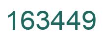 Number 163449 green image