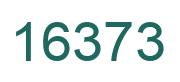 Number 16373 green image