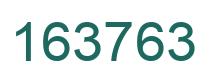 Number 163763 green image