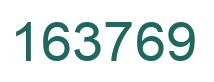 Number 163769 green image