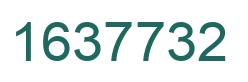 Number 1637732 green image