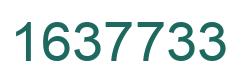 Number 1637733 green image