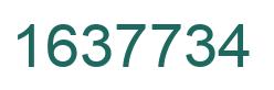 Number 1637734 green image
