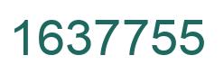 Number 1637755 green image
