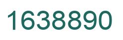 Number 1638890 green image