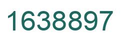 Number 1638897 green image