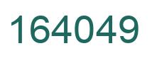 Number 164049 green image