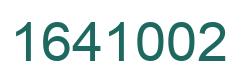 Number 1641002 green image