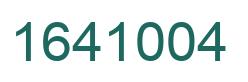 Number 1641004 green image