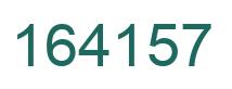 Number 164157 green image