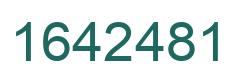 Number 1642481 green image