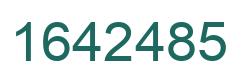 Number 1642485 green image