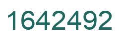 Number 1642492 green image