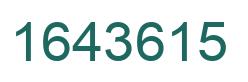 Number 1643615 green image