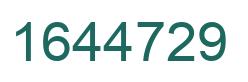 Number 1644729 green image