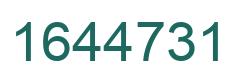 Number 1644731 green image