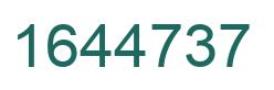 Number 1644737 green image