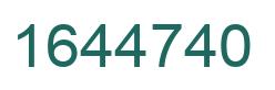 Number 1644740 green image