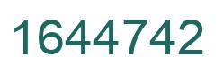 Number 1644742 green image
