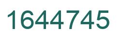 Number 1644745 green image