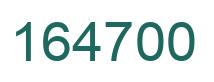 Número 164700 imagen verde