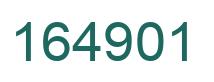 Number 164901 green image