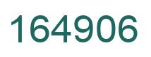 Number 164906 green image