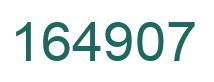 Number 164907 green image