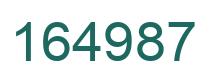 Número 164987 imagen verde