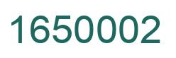 Número 1650002 imagen verde