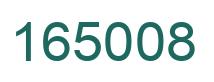 Number 165008 green image