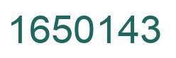 Number 1650143 green image
