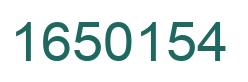 Número 1650154 imagen verde
