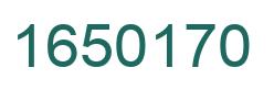Number 1650170 green image