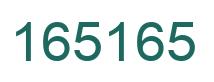Número 165165 imagen verde