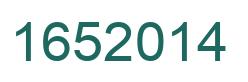 Número 1652014 imagen verde